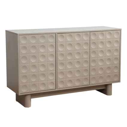 Credenza moderna rettangolare a ante L124 cm beige Octave
