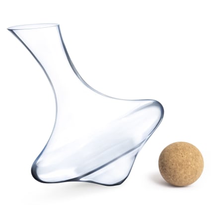 Carafe En Verre Transparent 1,44 L (144 Cl) Avec Bouchon Rouge - Style Sangria - Pour Boissons, Eau, Jus, Décoration De Table