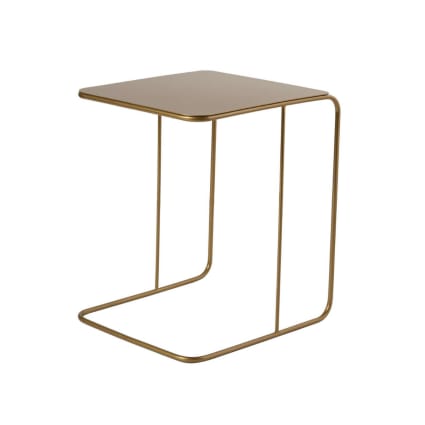 Bout de canapé avec plateau en Métal H46 cm - Doré Owen | Maisons du Monde