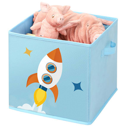 2friends - Set Di 3 Contenitori Per Bambini - Blu - Con Coperchio, Maniglie E Chiusure A Scatto - 29 X 19,3 X 13 Cm - 4 Litri - In Plastica - Made In EU