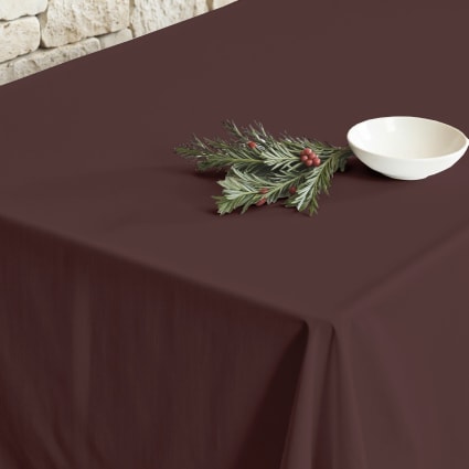 Nappe Rectangle 160x300 Cm 100% Coton Enduction Acrylique ERABLE Ecru