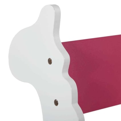Sedia A Dondolo Per Bambini In Legno Massello Di Pioppo Rosso - Dondolo Comodo E Sicuro Per Piccoli Da 3 A 6 Anni