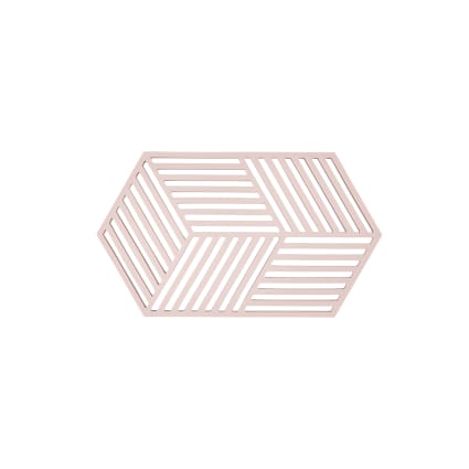 Sottovaso Silicone Zone Denmark Hexagon - Proteggi Tavolo Da Calore E Graffi, Design Moderno Esagonale, Terracotta, 24x14x0.9 Cm