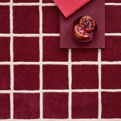 Appliques Crochet Pour Tapis Laine Marron Bordeaux Foncé - Lot De 8 Pièces Neuves