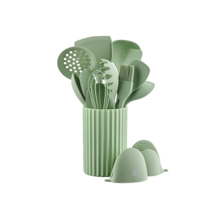 Set d'ustensiles de cuisine en silicone - 15 pièces | Maisons du Monde