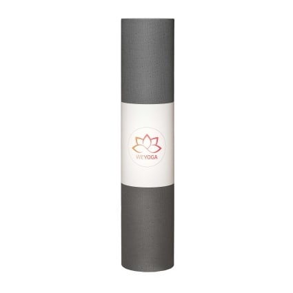 Tapis descente de lit de bien-être yoga liège anthracite 60x190 cm