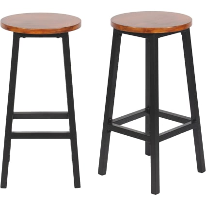 Set di 2 sgabelli da bar moderni in ecopelle, regolabili, girevoli, con gambe in legno, per cucina, isola e bar, eleganti mobili per sala da pranzo (cachi, 71 cm