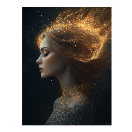 Tableau sur alu-Dibond rond Designs SpaceFrog - Élégance