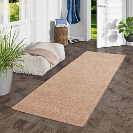 Hochflor Läufer, natur 100x300 cm Cottage