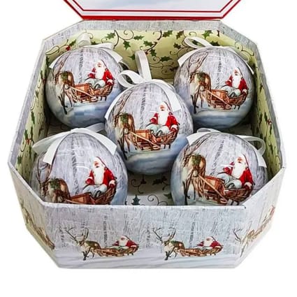 Lot Boules De Noël Anciennes Vintage - Verre, Lot De Plusieurs