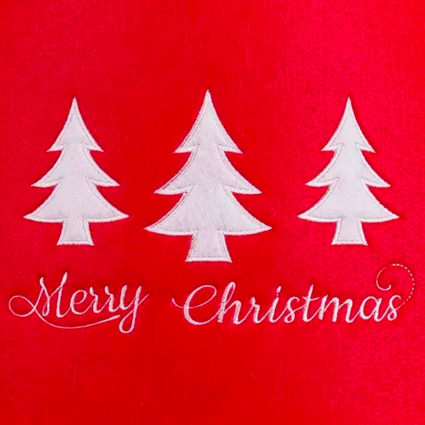 Com-four® Blanc Premium Couverture De Sapin De Noël Pour Le