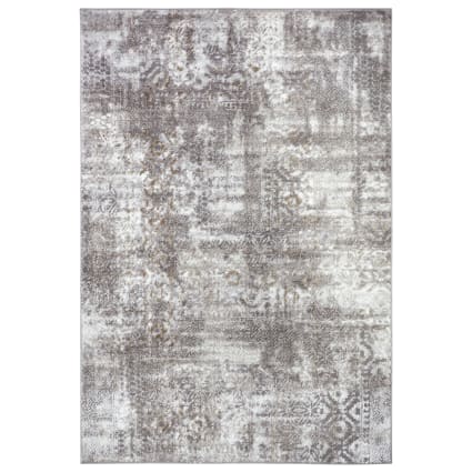 Mazovia Tapis Couloir Long Moderne Abstrait - Tapis Salon Chambre Cuisine - Certifié Oeko-Tex - Tapis Au Mètre Marron Foncé - 80 X 300 Cm