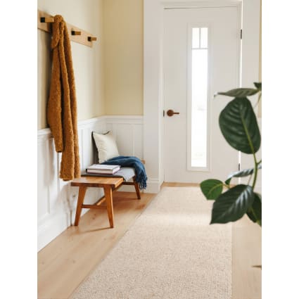 Tapis Bouclé Beige Crème 200x290 Cm