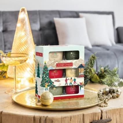 Coffret Cadeau Noël Femme – 6 Crèmes Mains Parfumées + 2 Bougies, Idéal Pour Maman, Amies