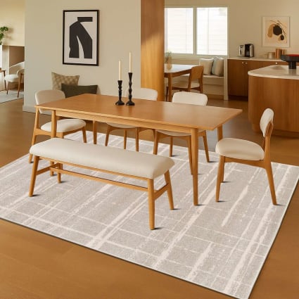 Tappeto Safavieh Adirondack Beige E Salvia 62x240 Cm: Moderno, Pelo Corto, Antimacchia Per Soggiorno