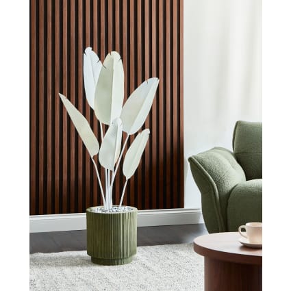 Plante artificielle 123 cm blanc Banana tree | Maisons du Monde