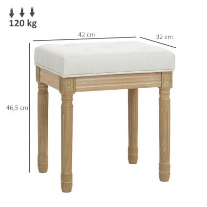 Repose Pied Canapé Tabouret Salon Avec Rembourrage Amovible - Pouf Repose Pieds Confortable Pour Salon Et Chambre