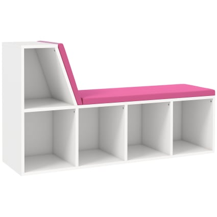 Bibliothèque Roulante Pliable Multicouche - Étagère De Rangement Avec Roulettes Pour Salon, Bureau, Classe (Rose)
