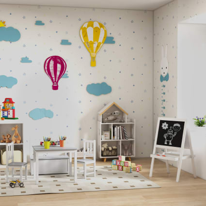 3 en 1 Tableau Enfant - chevalet Enfant - Ardoise Double Face - Tableau