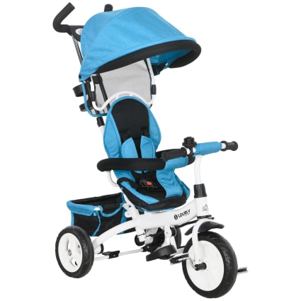 QPLAY- Tricycle évolutif Pliant Rito Avec Roues Pneumatiques Gris