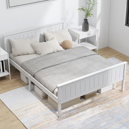 Cadre De Lit Roche Bobois 140x200 Cm – Acajou – Bois Merisier – Occasion
