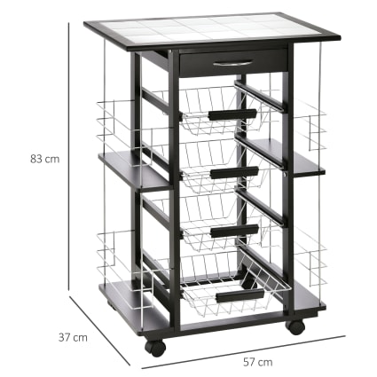 Chariot De Courses Pliable 3 En 1 HOMCOM - Sac 40L Isotherme, Siège Intégré, Roues Pour Escaliers