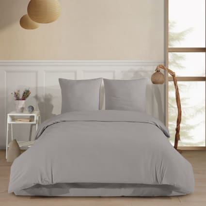 Biancheria Letto Eco Lino Cotone Francese 200x200 Toronto Grigio