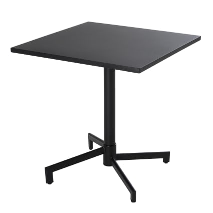 Quadratischer Bistro-Gartentisch mit Klappplatte anthrazitgrau Palavas
