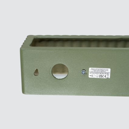 Applique Da Parete In Ceramica Sollux RIGATA – Testurizzata, Attacco E27, Colore Beige, Per Soggiorno E Camera Da Letto