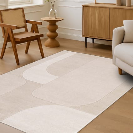 Tapis Sahara Moelleux - 160 X 230 Cm (autres Tailles Dispo) - Velours Doux, Certifié Oeko-Tex - Facile à Entretenir - Pour Salon, Chambre