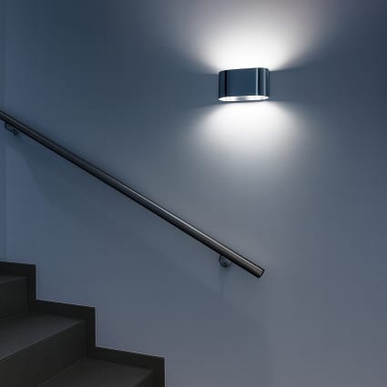 Applique Contemporanea Wood Metallo Foglia Argento Vetro Bianco 1 Luce G9 90750425