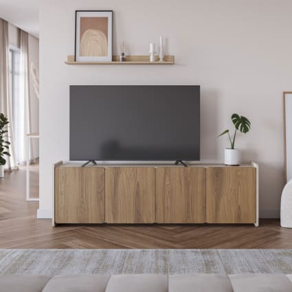 Maison Exclusive - Meuble TV Chêne Sonoma 180 x 38 x 49 cm Bois d'ingénierie | Leroy Merlin Maison Exclusive - Meuble TV Chêne Sonoma 180 x 38 x 49 cm Bois d'ingénierie | Leroy Merlin