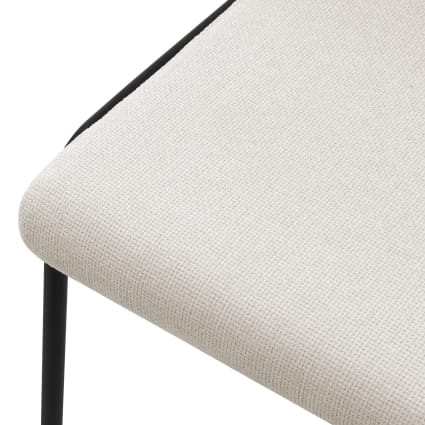 HOME DECO FACTORY Poltrona Eleonor Grigio Talpa | Tessuto Poliestere, 54x54x64 Cm, Stile Retrò, Per Sala Da Pranzo E Soggiorno