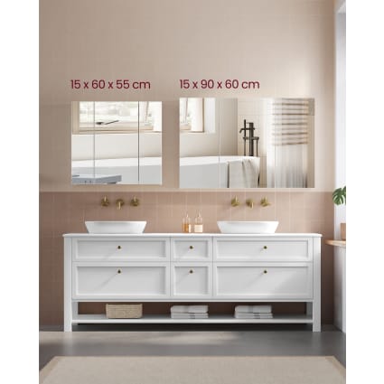 Mobile Da Bagno A Parete, Armadietto Bagno In Legno Con Ante E Ripiani, Mobile Multiuso Per Bagno, Cucina, Camera Da Letto, 60 Cm X 19 Cm X 71 | Leroy Merlin - 8