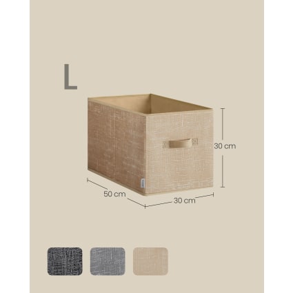 Sosayet Scatole portaoggetti, set di 2 organizer, pieghevoli, con