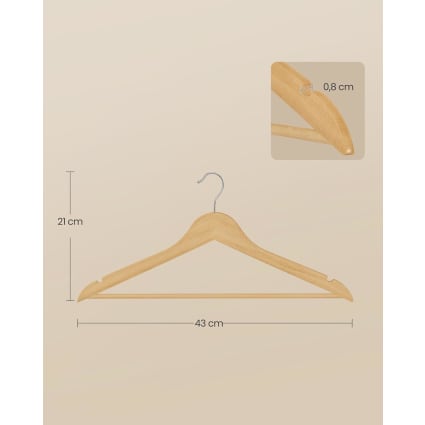 DODIN HOME 30 grucce in filo di bronzo salvaspazio in metallo appendiabiti appendiabiti con pantaloni bar vestiti t-shirt abito (bronzo, 30