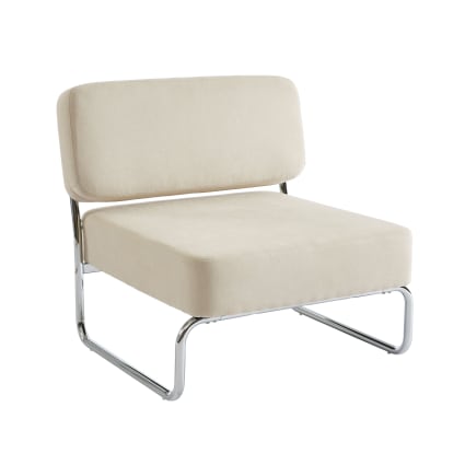 Fauteuil tissu beige Jack | Maisons du Monde