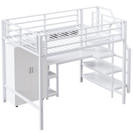 Hochbett Weis Metall
