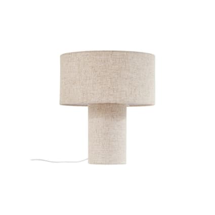 Tischlampe aus Textil, creme Elfie