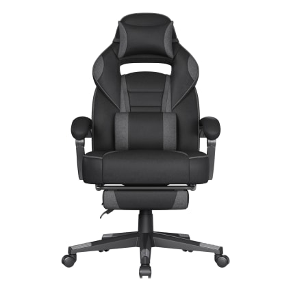 Fauteuil De Bureau Ergonomique Yaheetech - Hauteur Réglable, Assise En Mousse - Noir - À Monter