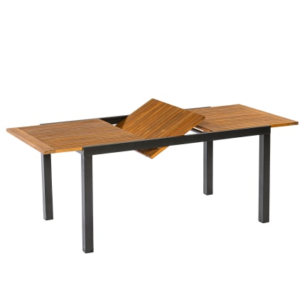 Gartentisch ausziehbar 150 (200) x 90 Alu mit Akazie