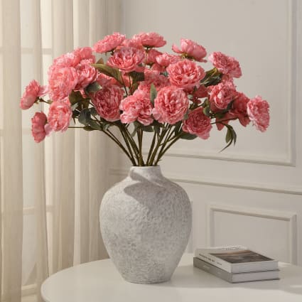 Peonia artificiale elite arancio per uso interno ed esterno