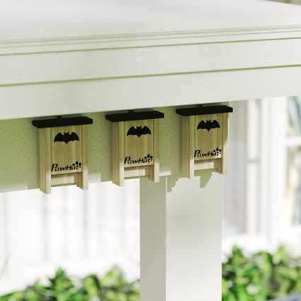 Maison Pour Chauves-Souris En Bois Massif - Abri Extérieur Naturel Été Hiver