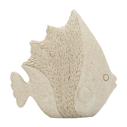 Set Di 2 Statuette Da Giardino A Forma Di Pesce Koi In Resina - Decorazione Anticata Per Esterni E Interni - 2