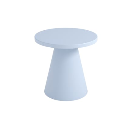 Beistelltisch aus pastellblauem Metall für den Garten D45 cm