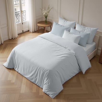 Housse de Couette imprimée en Percale de Coton, Reflets, 200 x 200 cm, Essix