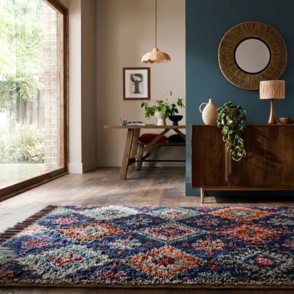 Tapis Décoration,Multicoloured,150 x 240 cm,Design géométrique Moderne Blanc Multicolore Rouge Orange Vert Abstrait,Tapis Chambre Doux Poils Ras Moderne Tapis à Motif