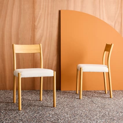 Hévéa Sélection Jeu De 4 Pieds Bois Naturel Hauteur 20 Cm - Design Cylindrique