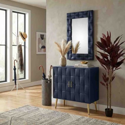 Flurkommode aus Holz schwarz 76x38x83h cm Sky