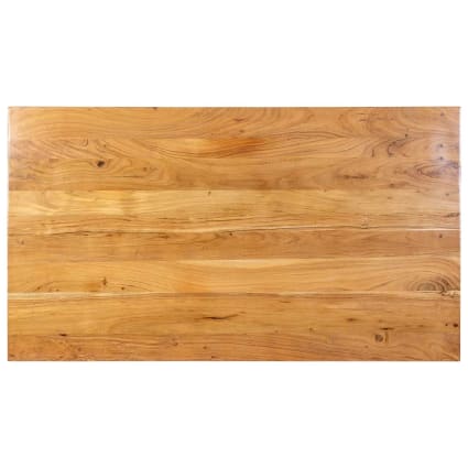 Mesa de comedor de madera marrón 160x90x76 alt. Cm cropped-4